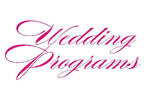 On Tuesday we talked about why you should consider wedding programs and what
