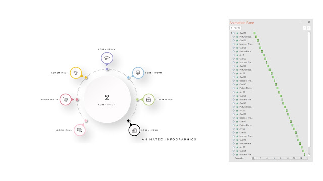 Editable Animation Options Infographic Elements