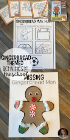 Gingerbread Man Activities, Centers and Crafts.  The boys and girls will learn important math, literacy and book comprehension concepts, strategies and skills through book centered lessons and activities.  Check out our blog post for more ideas and freebies!