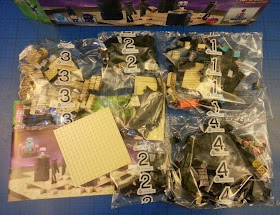 LEGO Minecraft set 21117 - The Ender Dragon box contents