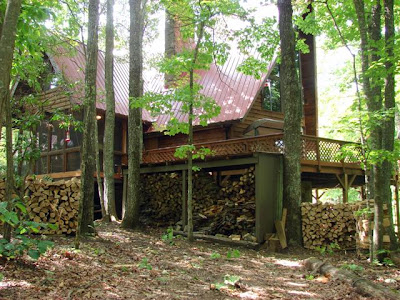 the wood shed overflows