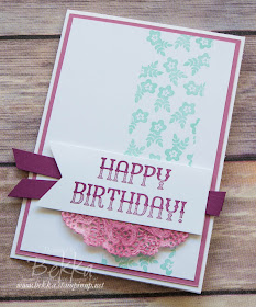 Birthday Card using Window Shop from Stampin' Up! UK - available to purchase here from 4 January 2017