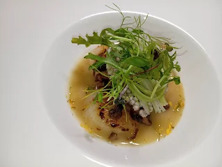 "Queen scallops from Med by Flavors restaurant in Courtyard by Marriott Paramaribo"