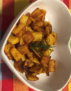 Batata doce assada com alho e páprica (vegana)