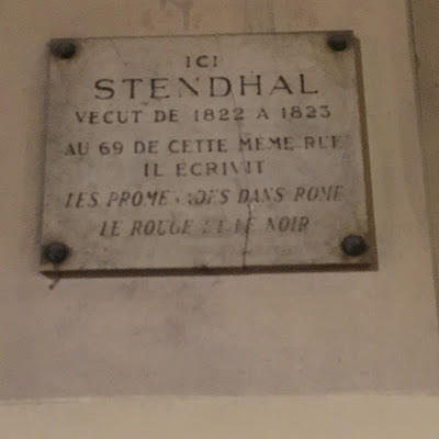 Targa Stendhal Rue de Richelieu