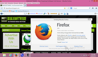 Mozilla Firefox 23.0 Beta 1 Free - Screenshot