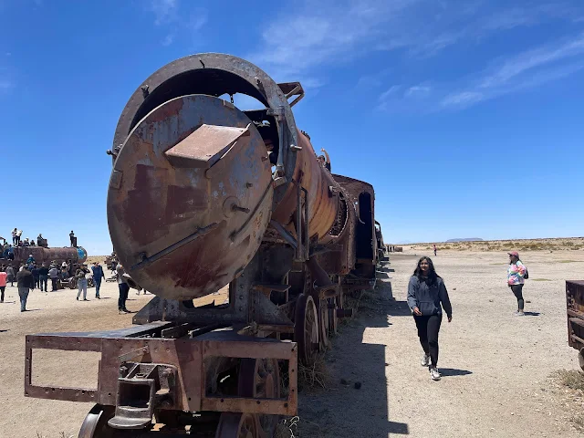 Train Cemetery - The Great Train Graveyard, Uyuni, Bolivia (C) Supratim Sanyal / The Vagabond Couple