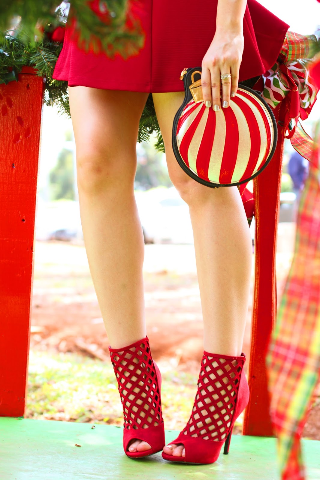 Red booties are the perfect accessory for these holidays!