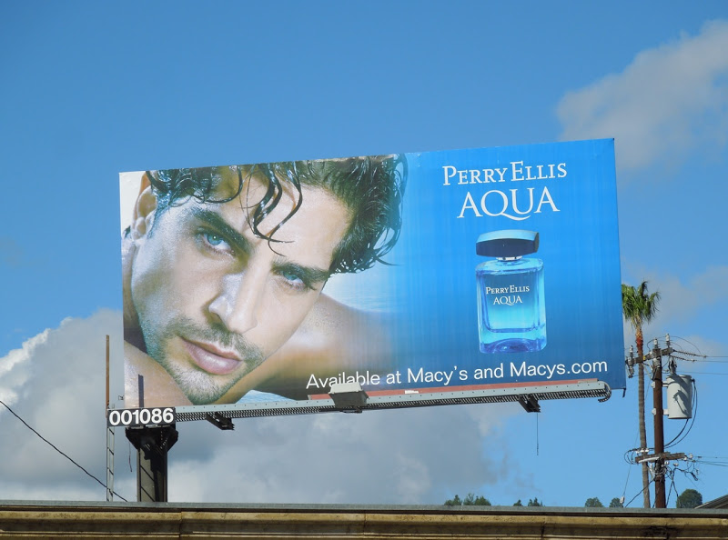 Perry Ellis Aqua cologne billboard
