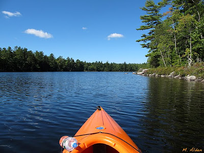 kayaking on Wight Pond, Maine - photo by Michael Alden