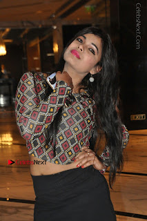 Indian Actress Model Naveena Jackson Latest Po Gallery in Black Mini Skirt  0013.JPG