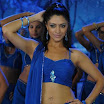 South indian actress Mamta Mohandas navel show in blue dress