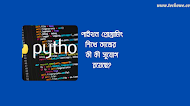 পাইথন প্রোগ্রামিং শিখে কাজের কী কী সুযোগ রয়েছে?