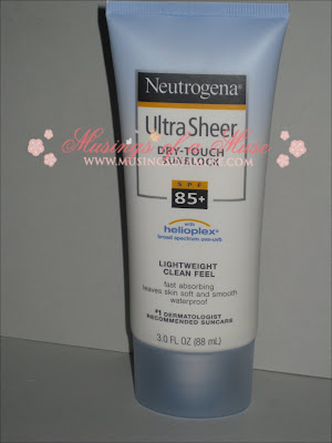 Readers Request: Neutrogena Ultra Sheer Dry Touch Sun Block SPF 85+ Review