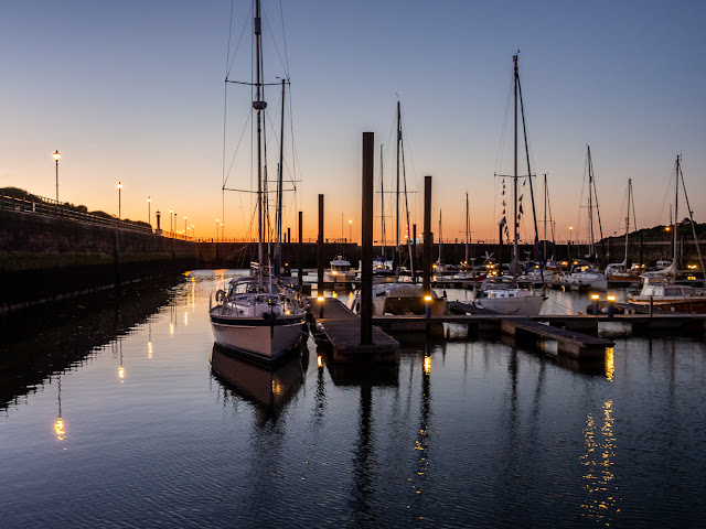 Photo of Maryport Marina just after sunset last night (Thursday)