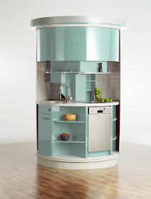 IDEAS PARA COCINAS PEQUEÑAS by cocinayreposteros.blogspot.com Tiny kitchen for small spaces