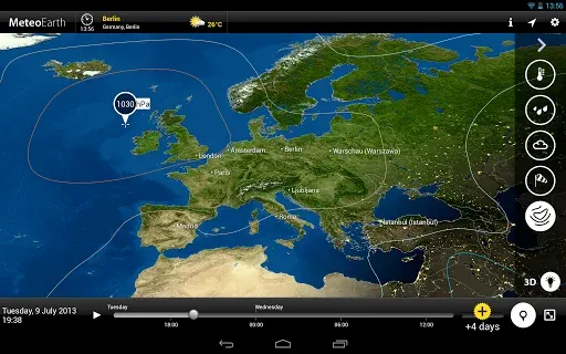 تحميل افضل تطبيق متطور لمعرفة احوال الطقس MeteoEarth Premium  بأخر اصدار كامل للاندرويد 2020