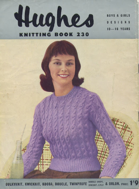 The Vintage Pattern Files Free 1950's Knitting Patterns - Teenage Patterns Hughes Knitting Book No.230a