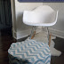 DIY chevron stool (+ an easy drawstring laundry bag)