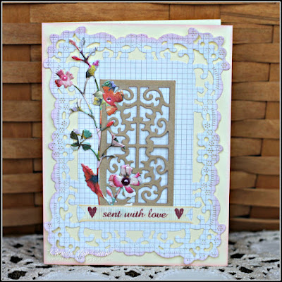 ent with Love Card featuring C'est Magnifique August Card Kit including Bohemian Collection by Dovecraft designed by Guest Designer Rhonda Van Ginkel