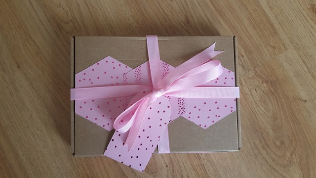 Pretty in pink: upcycled gift package