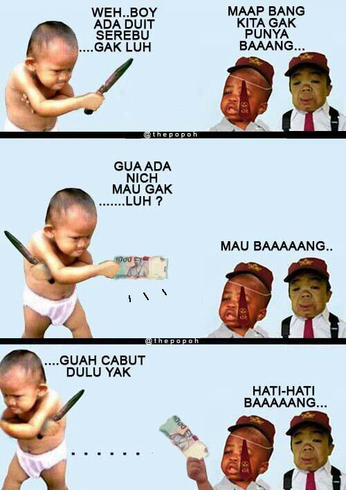 Gambar meme anak Anak kecil lucu banget bikin ngakak tergulingguling