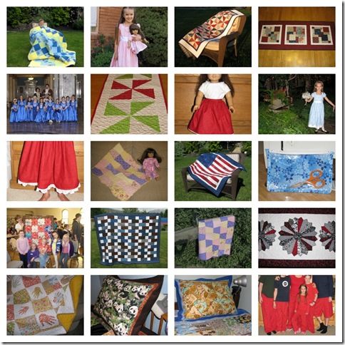 2012 Sewing Collage