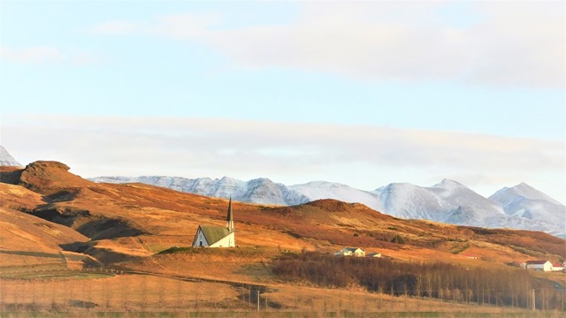 Iceland church view