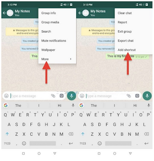 Cara menggunakan WhatsApp sebagai buku harian kita