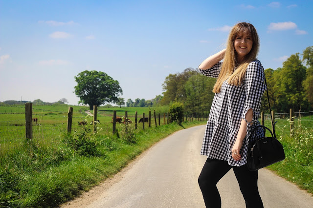 New Look gingham smock dress