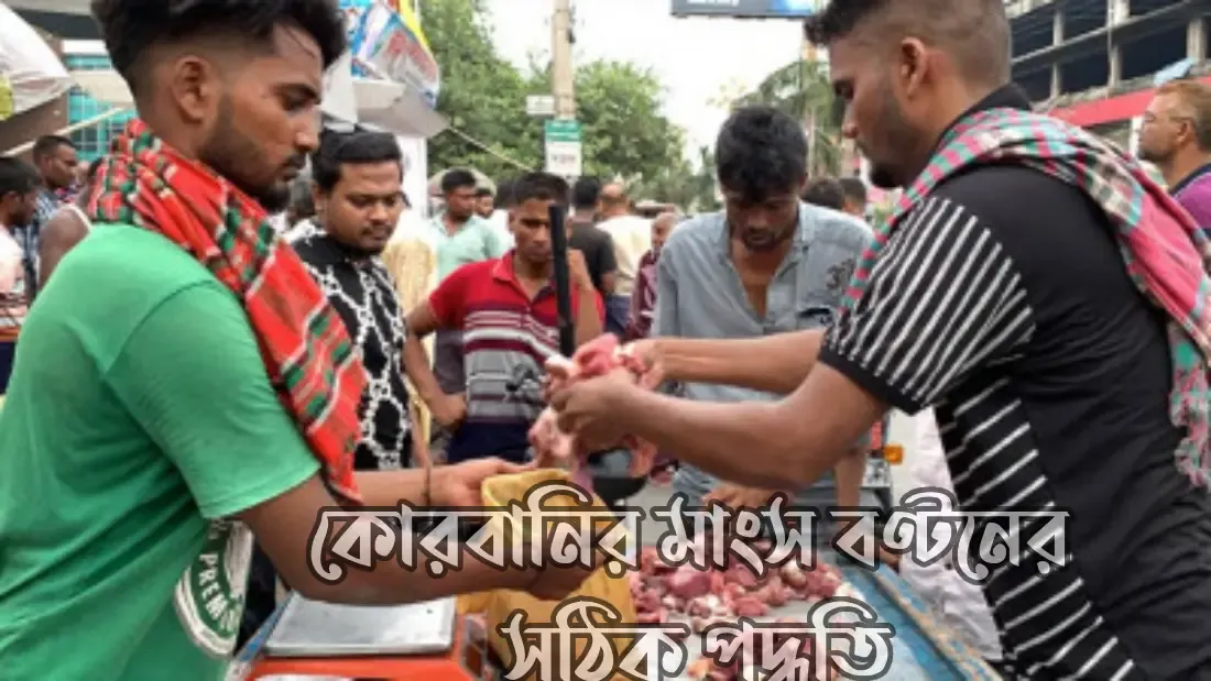 কোরবানির মাংস বণ্টনের
