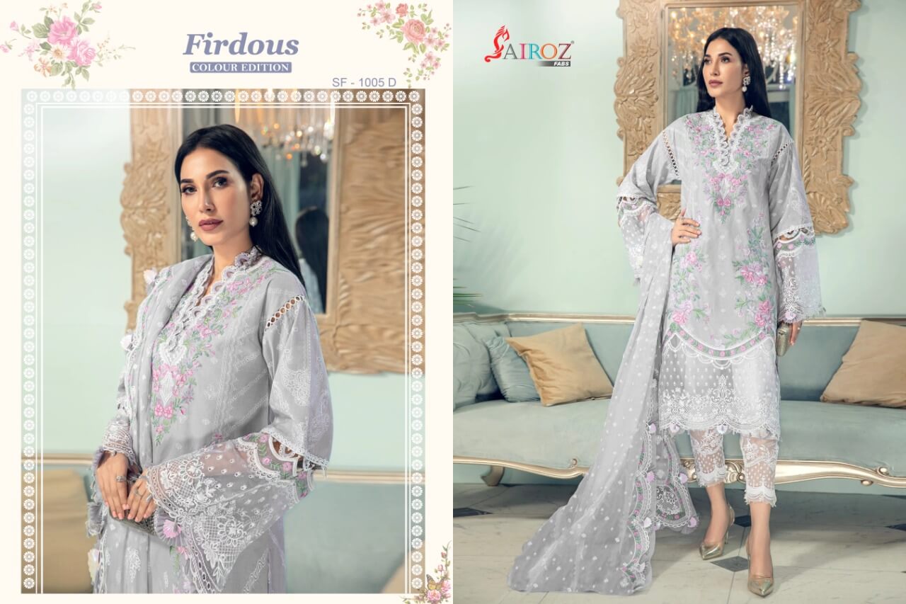 Sairoz Fabs Firdous Colour Edition Pakistani Suits Catalog Lowest Price