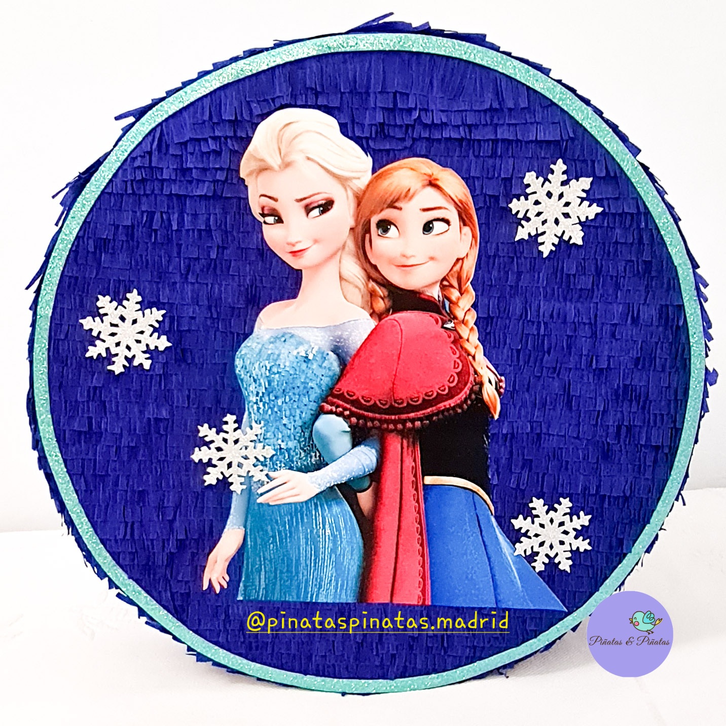 Piñata redonda de tambor, Piñata de Ana y Elsa