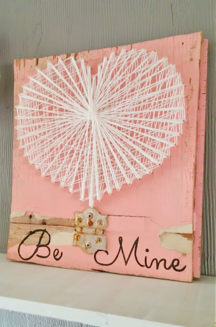 Rustic Valentine String Art