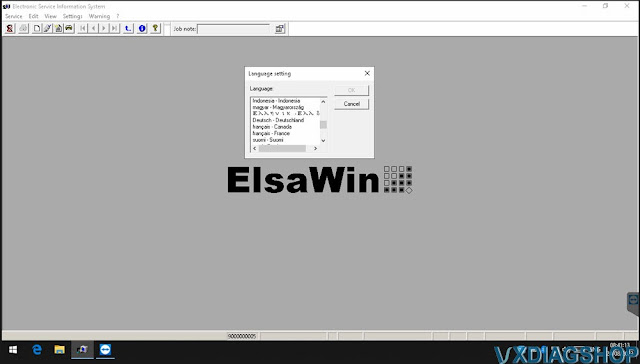 Change VXDIAG BMW ElsaWin 6.0 Language 4