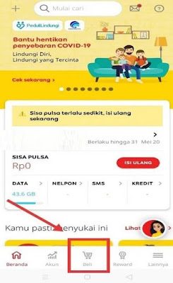 Cara Mengubah Kuota Belajar Indosat Menjadi Kuota Utama 1