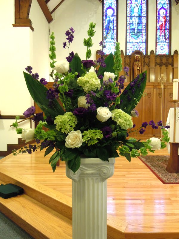 Wedding Flowers Katie and Andy's Purple and Green Ceremony and Reception