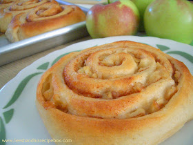 Caramel Apple Cinnamon Rolls | Leesh and Lu's Recipe Box