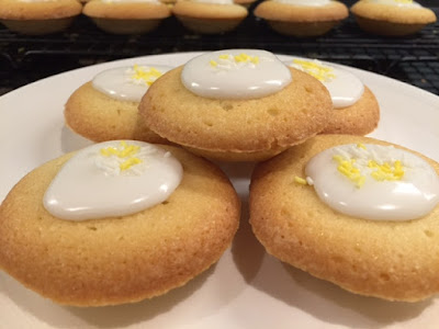 lemon tarts on a plate