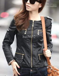 JAKET KULIT MODEL KOREA WANITA MURAH