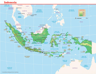 Mapa de Indonesia.