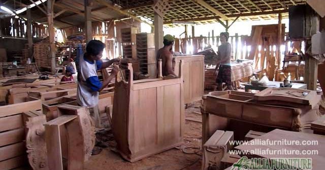 Jasa pembuatan furniture kayu  jati  mahoni Allia Furniture