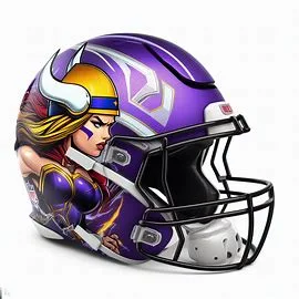Minnesota Vikings Marvel Concept Helmet  Valkyrie