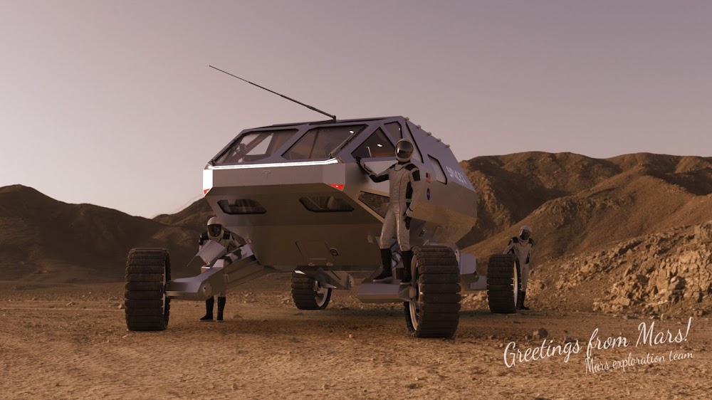 SpaceX Mars exploration rover by Alexander Svanidze