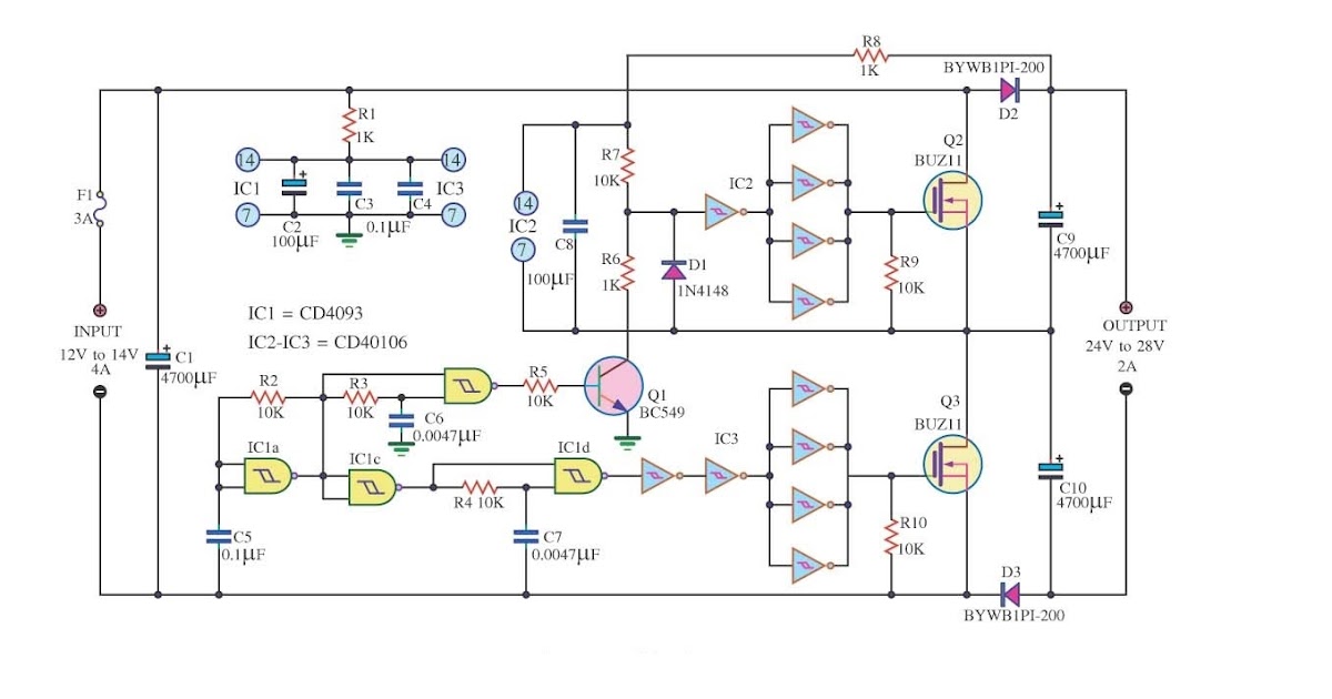 Wiring & diagram Info: Simple DC Converter DC 12V to 24V  