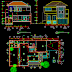 Gambar Autocad Desain Gratis Rumah 2 lantai 