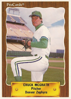 Chuck McGrath 1990 Denver Zephyrs card