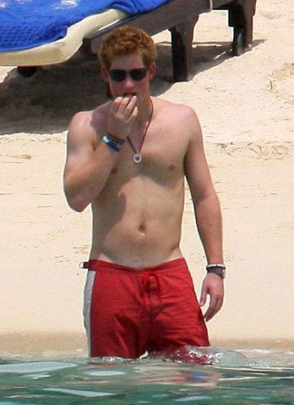 prince harry shirtless pics. prince harry shirtless