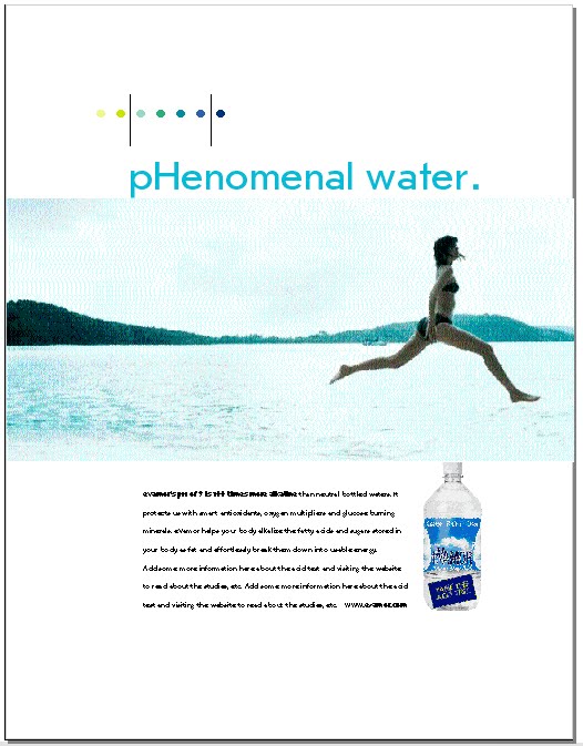 Ellen Swandiak Design: Bottled Water Ad Campaign