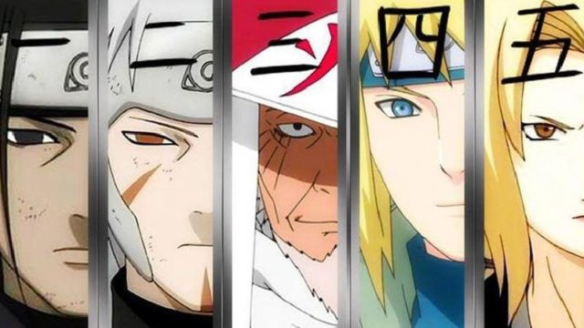 Konoha diatur oleh seorang Hokage, ninja terkuat dalam desa Hiruzen Sarutobi Minato Namikaze Kelima Tsunade Senju Kakashi Hatake  Naruto Uzumaki